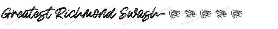 Greatest Richmond Swash字体转换